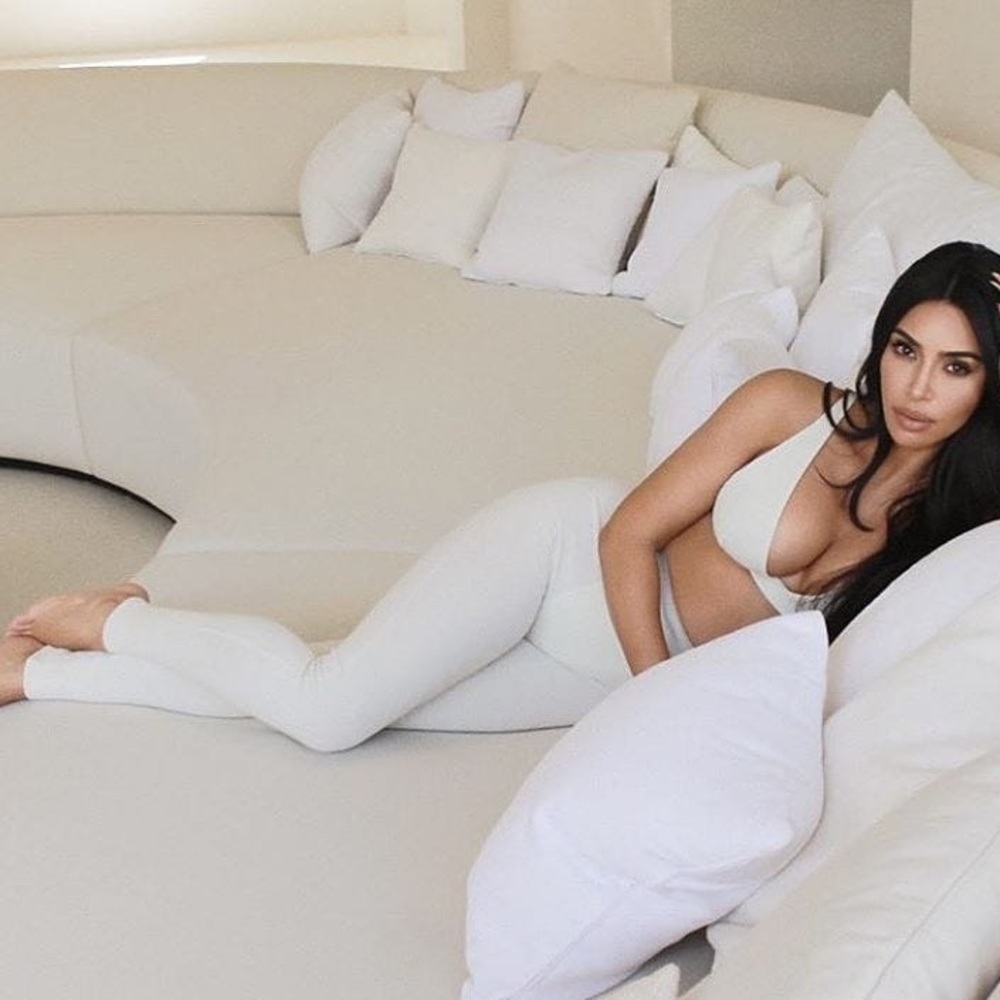 Skims cotton-bralette (XS) and legging (S)